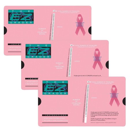 ORIGINAL E-Z GRADER Breast Cancer Pink E-Z Grader, PK3 5703PINK
